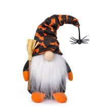Ensoleille - Décorations d'Halloween poupée gnome, gnome décoration d'Halloween poupée sans visage araignée violette, jardin, vacances