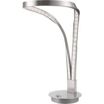 Decorativa lampada da tavolo led nichel opaco plastica satinato 6.5W Globo 67810T