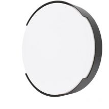 Decorative Outdoor led Applique - 16W - 4000K - 1180lm - IP65 - 250x62mm - Graphite Circle