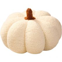 Decorative Pumpkin Plush Pillow, Pumpkin Pillow, Halloween Home Decoration, Halloween Plush Pumpkin, Pumpkin Pillows, 28cm (White)