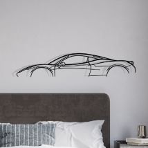 Shape Paris - decorazione da parete in metallo - 458 italia - Decorazione da parete in metallo - 120CM