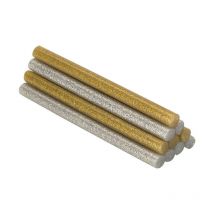 Decorazione di barre di colla e hobby ø8x120mm glitter oro+argento 20430208 Salki