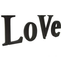 Decorazione murale 4 lettere Love