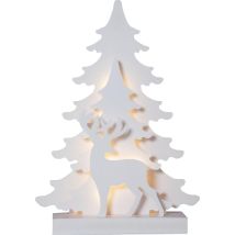 Decotion Nave Decozione Decozione Di Ward Grandy Led 15x0.06w White In Legno L: 29 Cm B: 8 Cm H: 41 Cm Con Interruttore On/off
