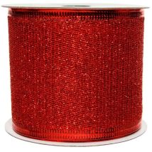 Lazo con purpurina rojo 270x6,3cm