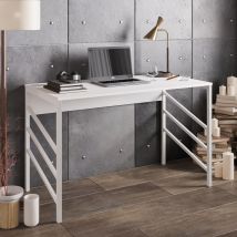 Decorotika - Tuna Modern Computer Desk Study Desk Computer Table Work Table Home Office Table - White