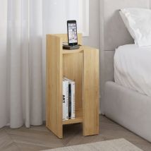 Elos Modern Bedside Table Left Module - Oak / Oak - Oak / Oak - Decortie
