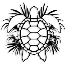 Decortie - metall dekoration - NO:26 caretta - NO:26 caretta - Schwarz