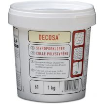 Styroporkleber, weiß, Eimer à 1 kg - 2 Eimer - Decosa