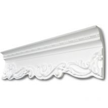 Decosa - Zierprofil G39, weiß, 58 x 140 mm, Länge: 2 m - 10 Stück