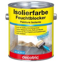 Decotric Isolierfarbe Feuchtblocker 2 l Sepzialbeschichtung Schutz Feuchtigkeit