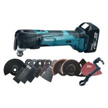 Découpeur-ponceur multifonctions 18V + 2 batteries 4Ah + chargeur rapide + coffret MAKPAC - MAKITA - DTM51RMJX3