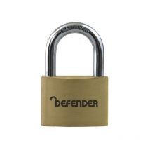 DFBP5 KA1 Brass Padlock 50mm Keyed Alike DEFBP5KA - Defender