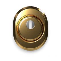 Defender per porte blindate con corpo in acciaio bronzato Cipierre 325C - 18x8xH18 mm