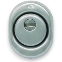 Defender per porte blindate con corpo in acciaio satinato Cipierre 325C - 18x8xH18 mm