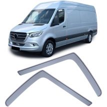 Deflettori laterali - Mercedes Sprinter W907 dal 18 - Deflettore pioggia/vento - Nero fumé