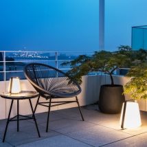 Luminaire mobile exterieur anthacite 280x305x353mm led 6.4W 3000K 450lm sans fil (autonom 5-10H) IP44 degano 35 SLV
