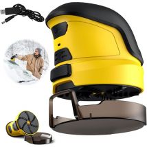 Dégivreur électrique portable pour pare-brise avant de voiture d'hiver, souffleuse à neige électrique sans fil avec disque rotatif, outil de
