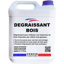 Codève Bois - Degraissant Bois - 4x5 l - Codeve Bois - Pour Le Nettoyage De Votre Bois Résineux, Feuillu Ou Tropical.