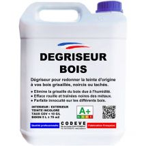 Codève Bois - Degriseur Bois - 5 l - Codeve Bois - Pour Dégriser Un Bois Grisaillé, Noirci, Bruni Ou Taché Par L'humidité.