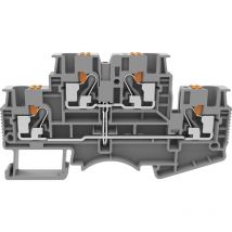 Degson - DSKK4-01P-11-50-A(H) Doppelstock-Durchgangsklemme Push-In-Klemme Grau 1 St.