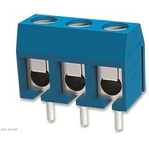 Degson - Klemmleiste, Dg301-5.0-04p-12-00ah, Vertikal 4 Polig Blau