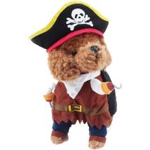 Déguisement pour chien de compagnie, style pirate S