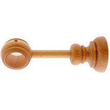 Ausziehbare Holzhalterung 28x205 mm. Teakholzfarben