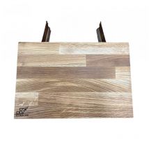 Anstecktisch aus Corten/Eiche für Steckfass Grilfass Feuertisch Feuerstelle - Deinwerk