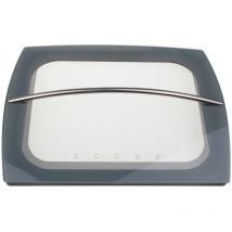 Couvercle en verre trempé avec poignée inox - d82412 - - Dejelin