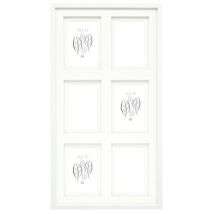 Deknudt Cadre Photo Élégant Blanc Multifonctionnel Bois Mdf