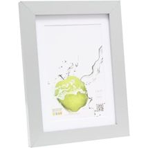 Cadre photo – 30x40 cm – Argenté en bois MDF et verre – Longueur, Largeur, Matières, Hauteur