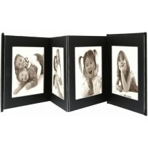 Leporello noir 8x10x15 Simili cuir 8 photos A66DC2 8PH (A66DC2 8PH 10X15) - Deknudt