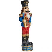 Nussknacker blau Deko-Figur 15 x 65,5 x 21,5 cm Keramik