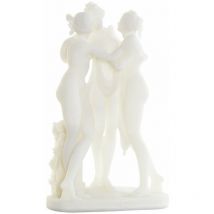 Dkd Home Decor - Harzfigur 25x11x40.5 weißes Harz klassisches Material mehrfarbiges Farbfamilien Familiendekoration Figuren