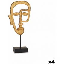 Dekorative Figur mit goldenem Gesicht 19,5 x 38 x 10,5 cm (4 Stück)