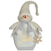 Schneemann Dekofigur weiß 15 x 65,5 x 27 cm