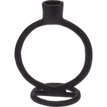 Deko-Kerzenständer, schwarz, Aluminium