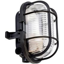 Deko-light - deko light syrma oval schwarz 401012 plafonnier extérieur, applique extérieure E27 noir