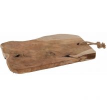 Deko-Tablett aus Teakholz, Schilfplatte, Kerzenplatte Home Styling Collection