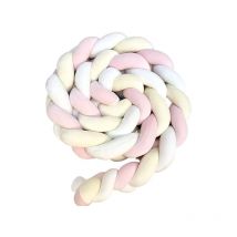 Dekokissen, weiches geflochtenes Dekokissen, erhältlich für Sofa (Weiß Beige Rosa 13+14+69,200cm)