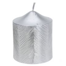 Dekorative Kerze mit metallischem Muster, 5 x 6 cm