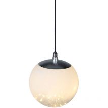 Home Styling - Dekorative leuchtende, transparente Kugel mit led, ø 18 cm