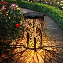 Dekorative Solarlaterne, Wasserdicht Ip65 – 12 X 12 X 24 Cm – Nachhaltige Solarenergie – Schnelle Installation – Für Gärten Und Terrassen – Jormftte