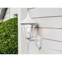 Außenwandleuchte virgo Laterne stehend Aluminium Weiß, Höhe 51cm