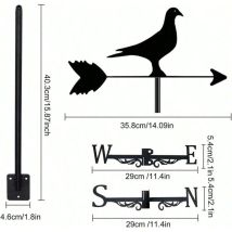 Dekorative Wetterfahne In Form Einer Taube Für Den Außenbereich, Ideal Für Bauernhöfe, Gärten Und Terrassen.