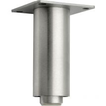 Möbelfuß Dekorfuß Tischfuß ø 30 mm Länge 160 mm Aluminium gebürstet - Simausrom