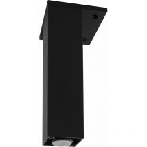 Dekorfuß 40x40 mm, Länge 160 mm, verstellbar, Aluminium schwarz