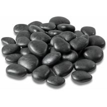 Teraplast Kunststeine Pebbles Schwarz 3 - 4 Cm Für 25 X 25 Cm Fläche - Kunststoff
