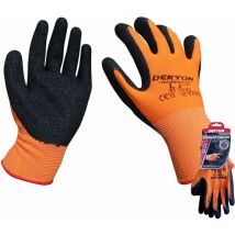 Size 10 Extra Large Tradesman Latex Coated Work Gloves High Grip Glove 1pc - Dekton